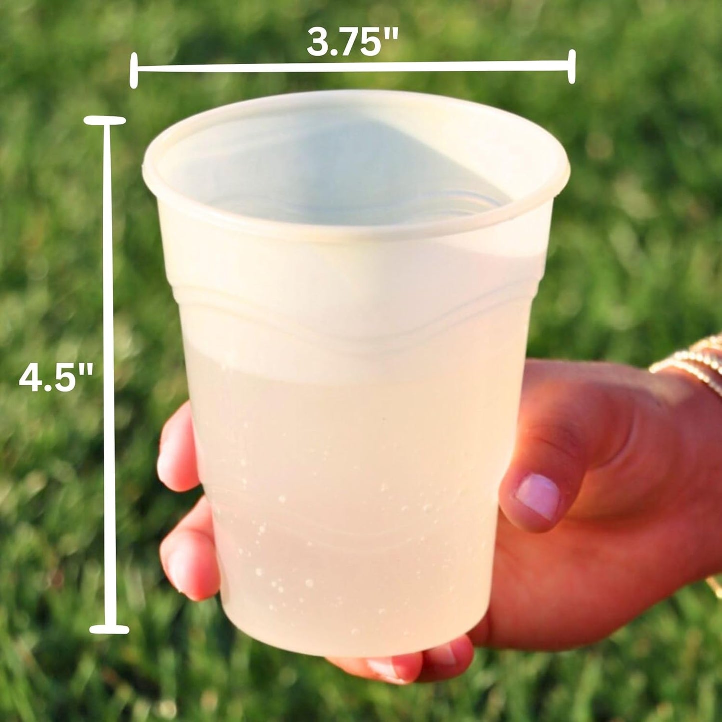 New Wave Cups™ - 16 oz PHA Home Compostable Cups, Biodegradable & Plant-Based | Eco-Friendly, Sustainable, Made in USA | Greener than PLA Disposable Cups | 30 Count