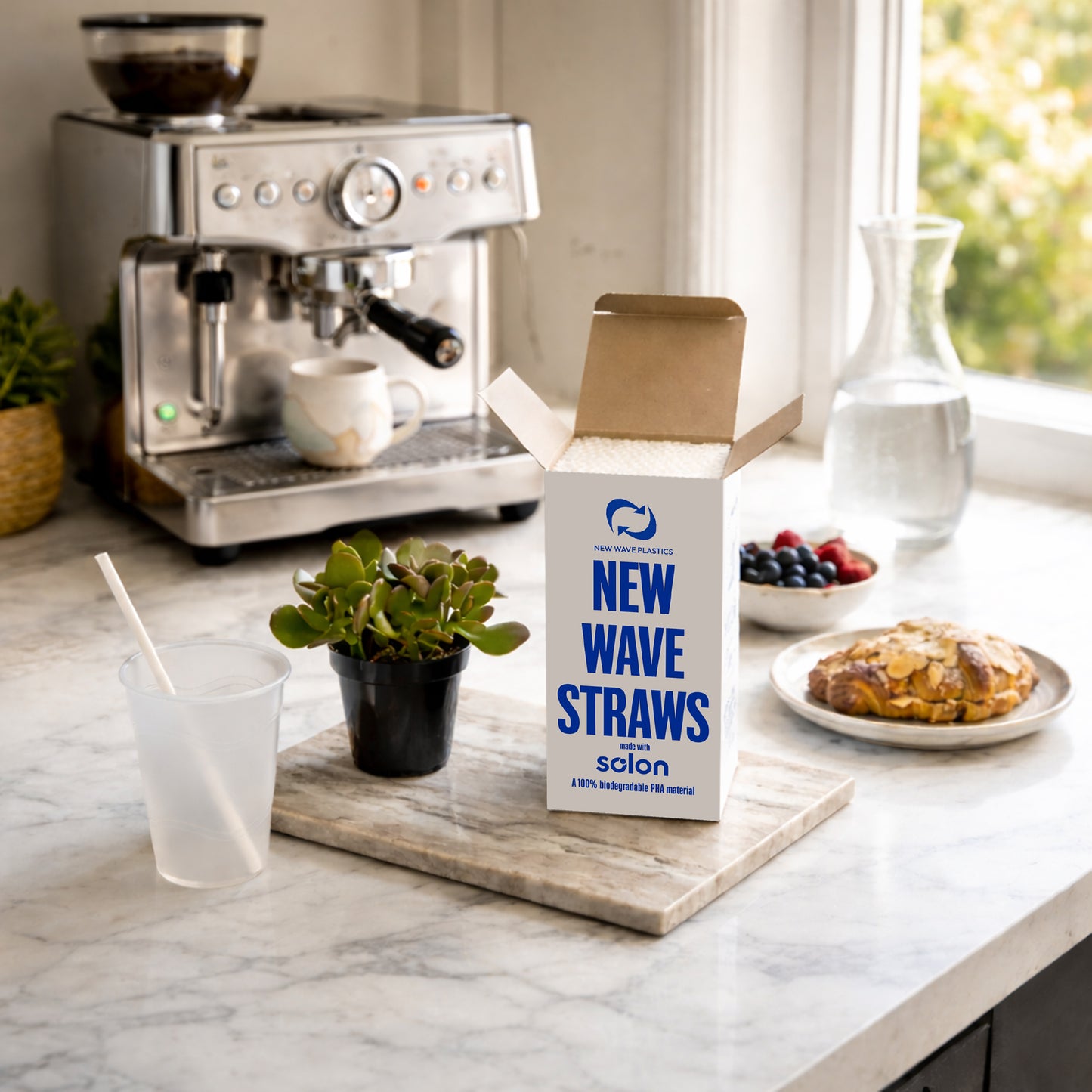 New Wave Straws - 250 count unwrapped PHA straws